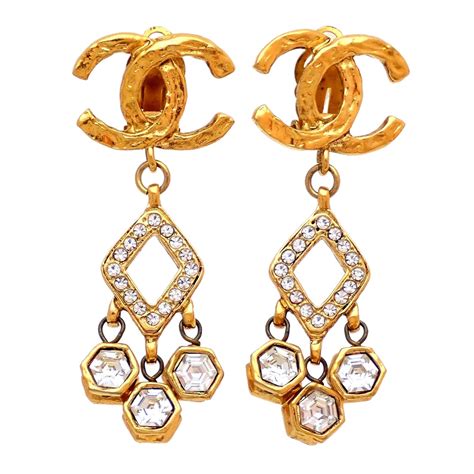 vintage chanel earrings for sale|pre owned chanel fine jewelry.